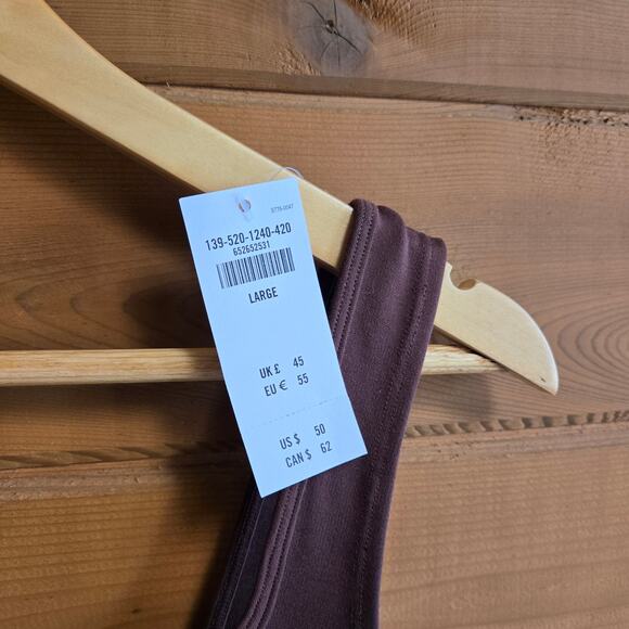 Abercrombie & Fitch Ponte Corset Sweetheart Bodysuit Tank Top Brown NWT L - Picture 4 of 5